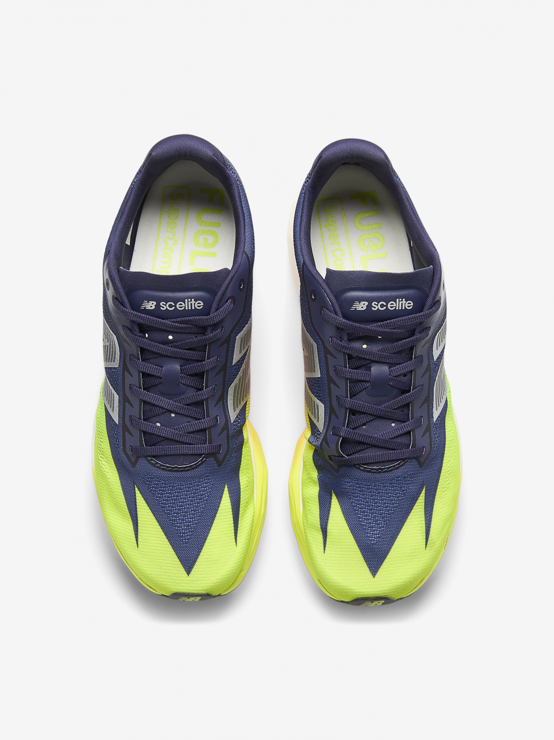 New Balance FuelCell SuperComp Elite v5 Blue and Green Running Trainers For Men