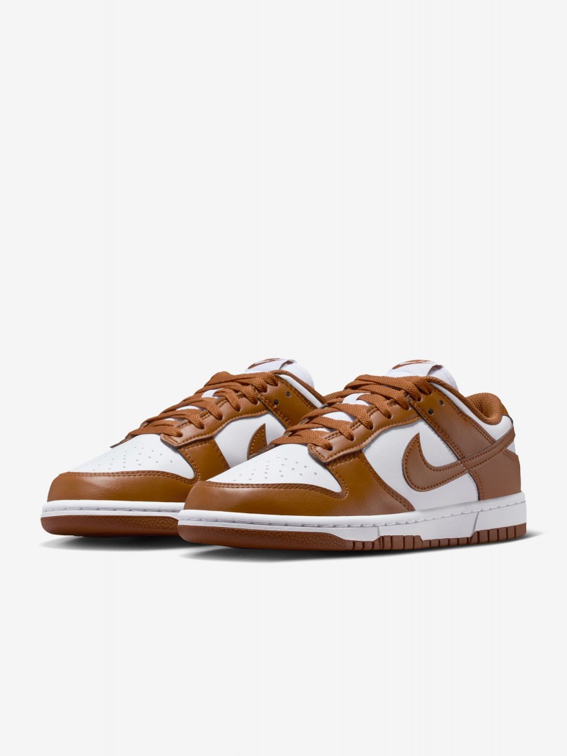 Zapatillas Nike Dunk Low Camel y Blancas Para Mujer