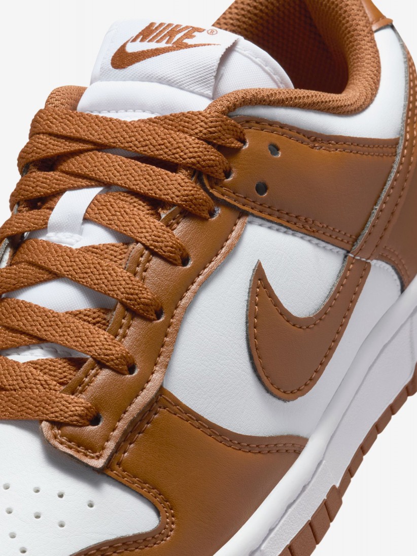 Zapatillas Nike Dunk Low Camel y Blancas Para Mujer