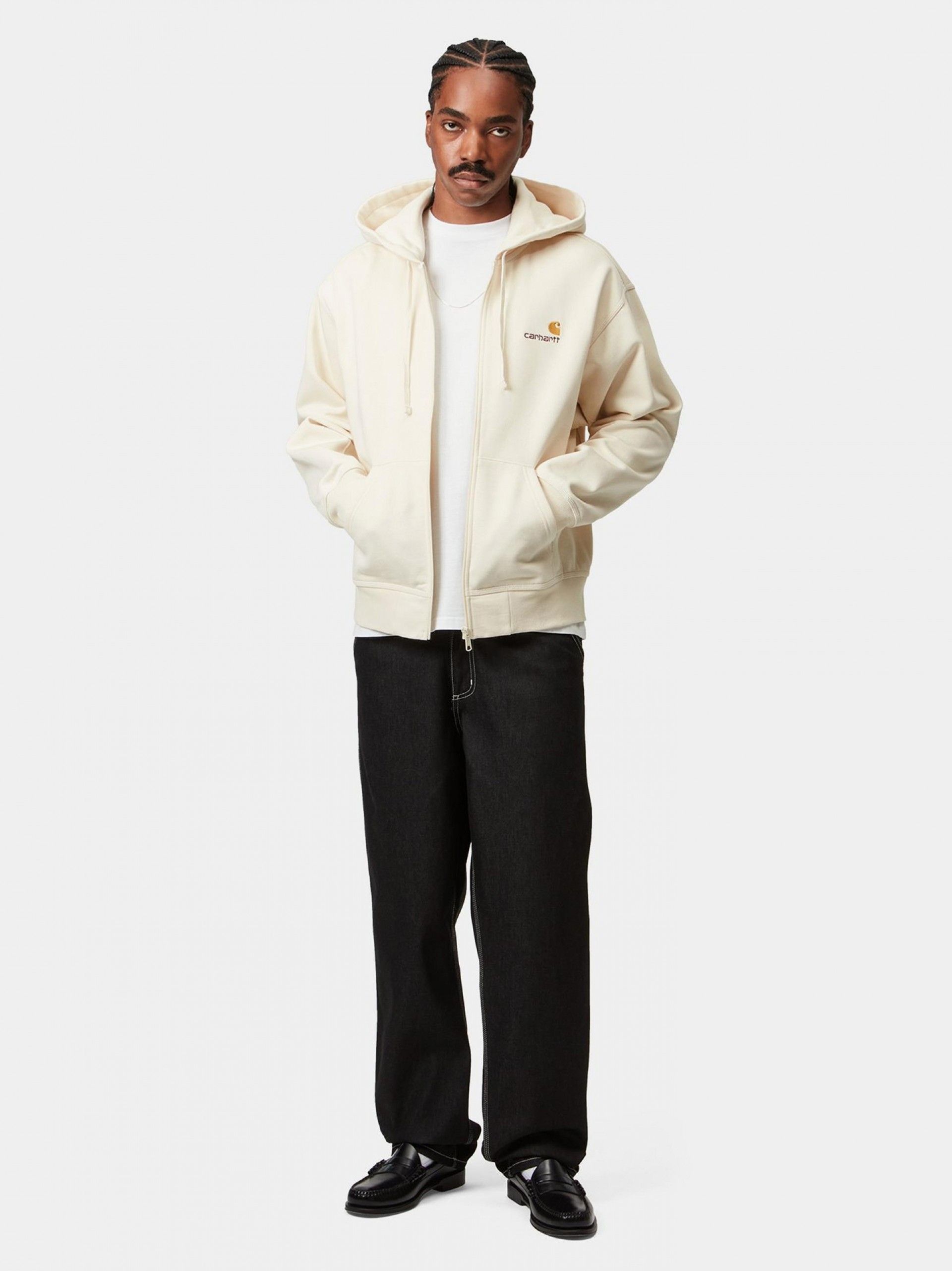 Carhartt WIP American Script Beige Hooded Jacket