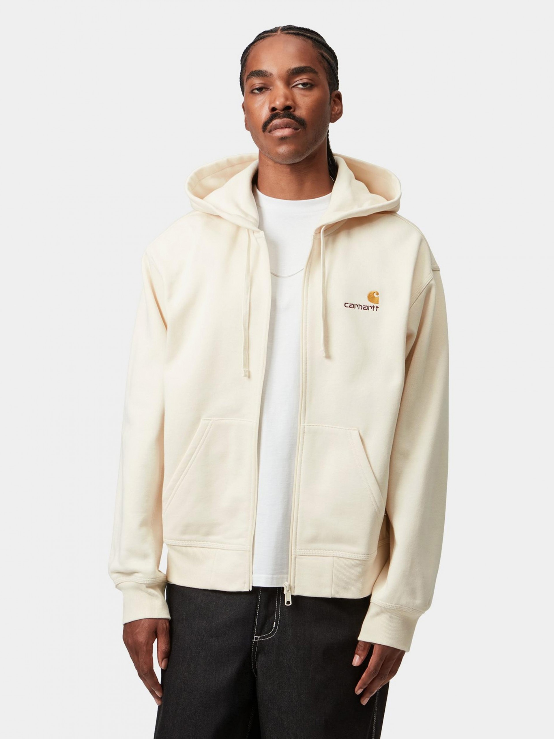 Carhartt WIP American Script Beige Hooded Jacket