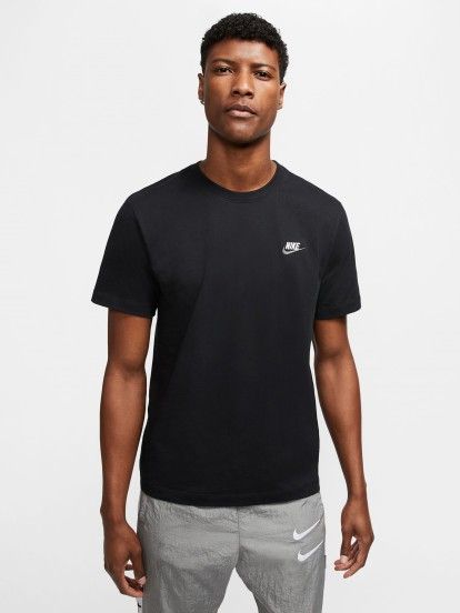 Camiseta Nike Sportswear Club Negra Para Hombre