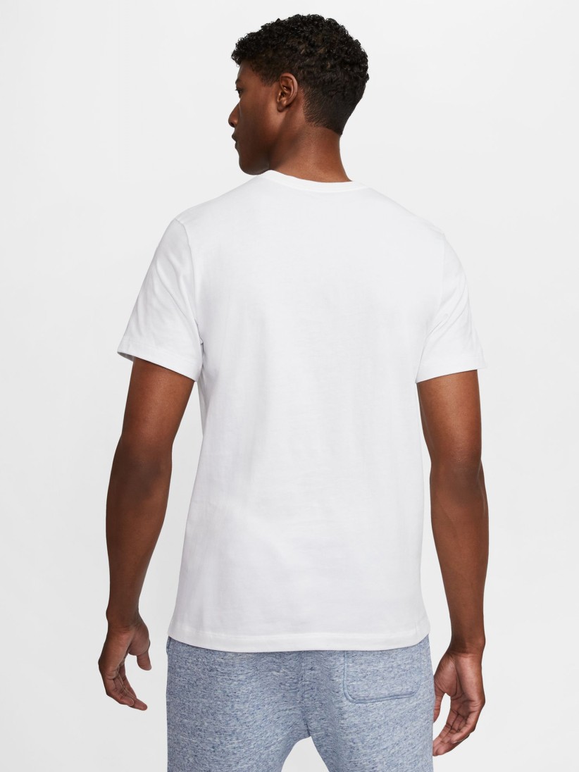 Camiseta Nike Sportswear Club Blanca Para Hombre