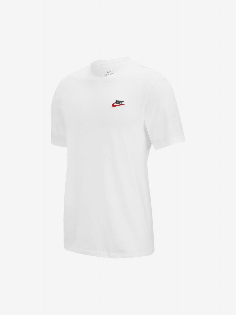 Camiseta Nike Sportswear Club Blanca Para Hombre