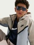 Chaqueta con Capucha Nike Tech Woven J�nior Gris y Beige