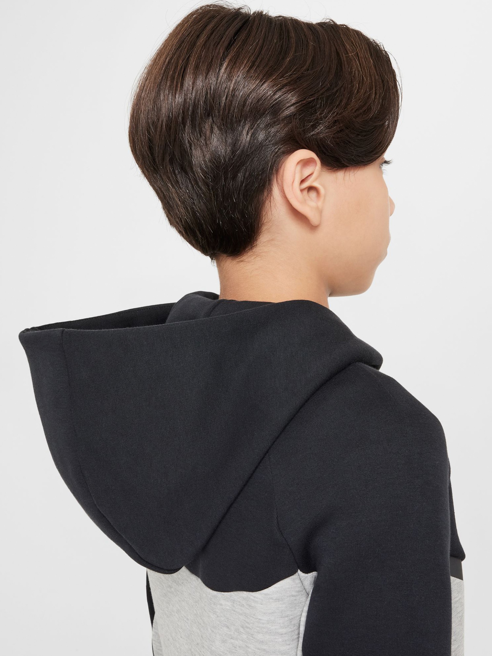 Casaco com Capuz Nike Sportswear Tech Fleece Júnior Cinzento e Preto