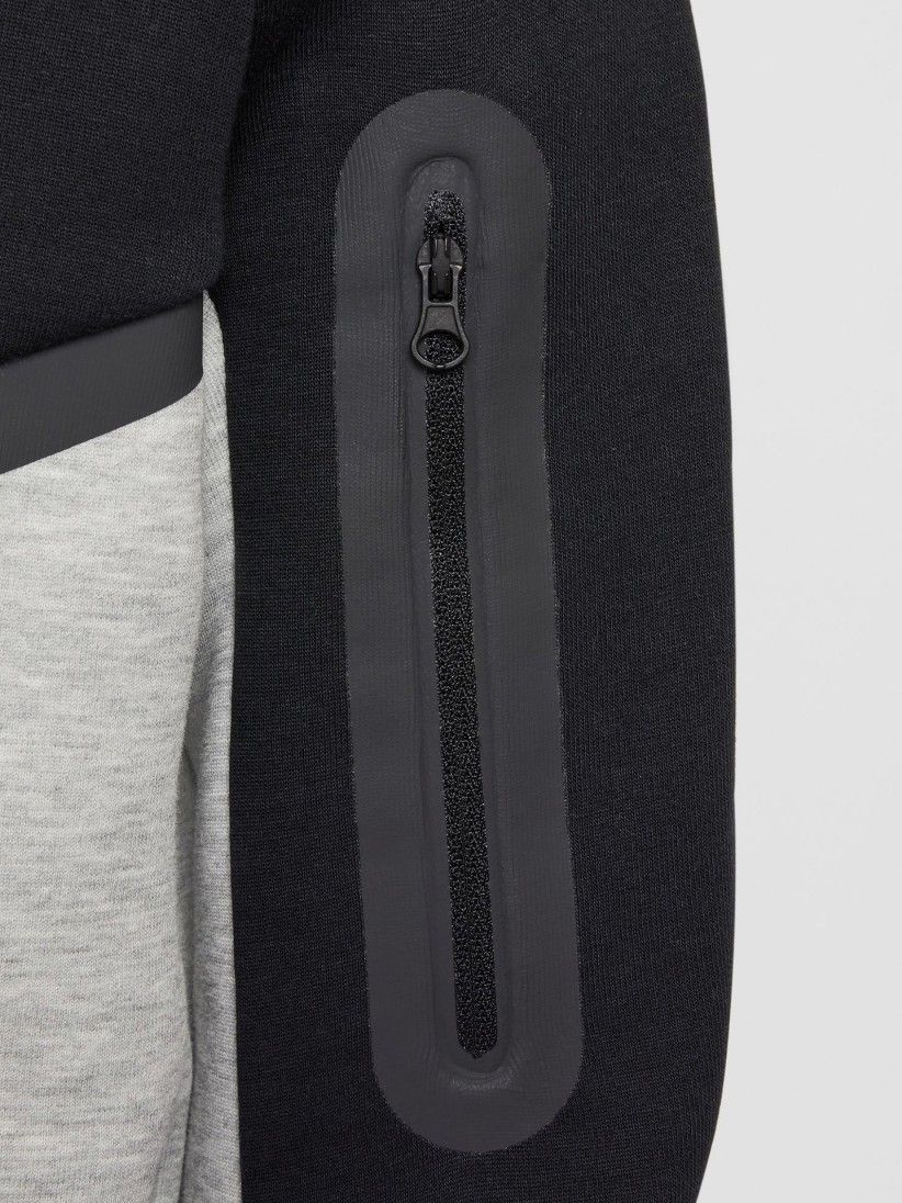 Chaqueta con Capucha Nike Sportswear Tech Fleece J�nior Gris y Negra