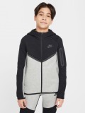 Chaqueta con Capucha Nike Sportswear Tech Fleece J�nior Gris y Negra