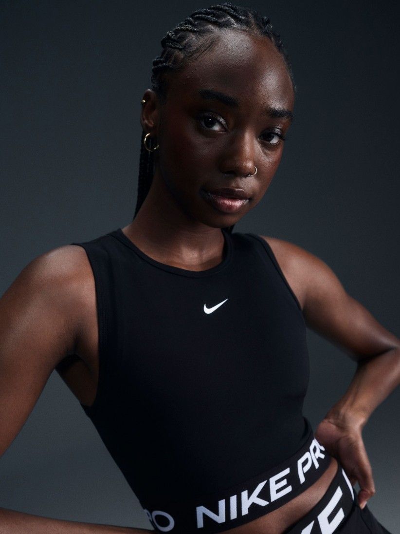 Sujetador Deportivo de Entrenamiento Nike Pro Sujeci�n Ligera Negro Para Mujer