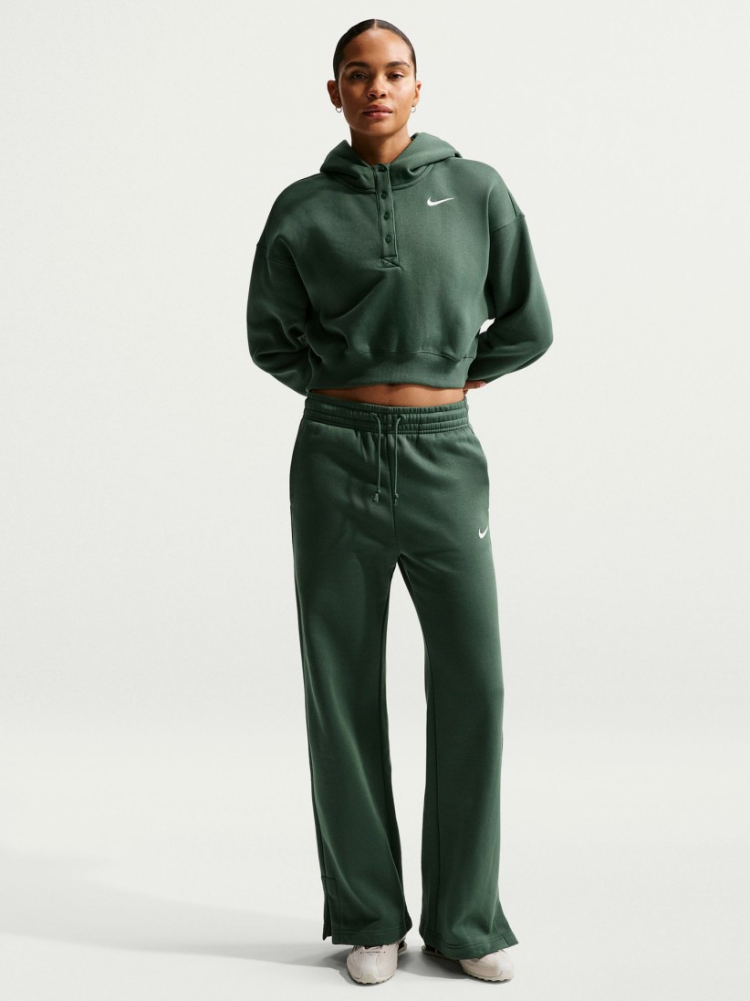 Sudadera con Capucha Nike Sportswear Phoenix Fleece Verde Para Mujer