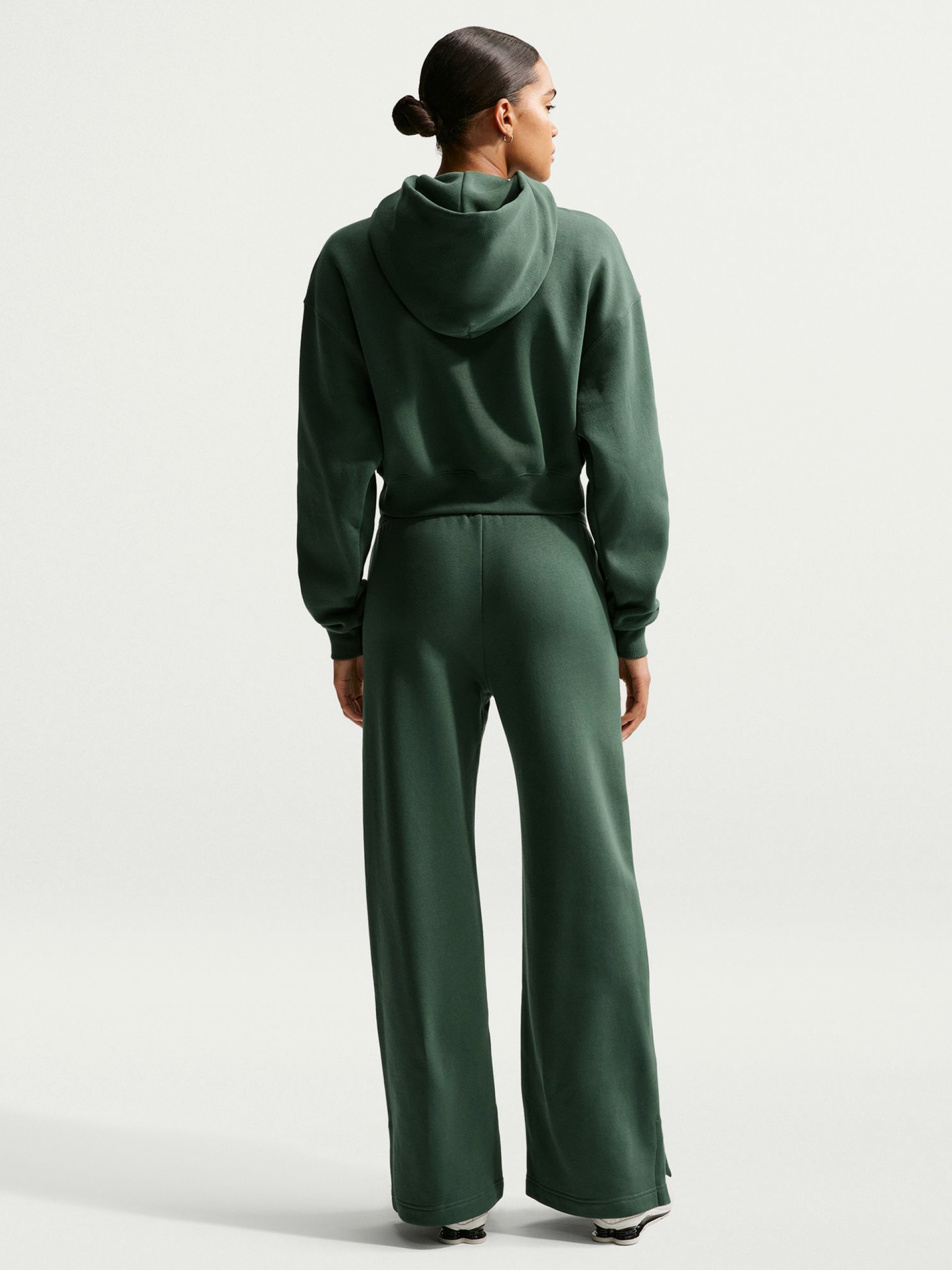 Camisola com Capuz Nike Sportswear Phoenix Fleece Verde Para Mulher