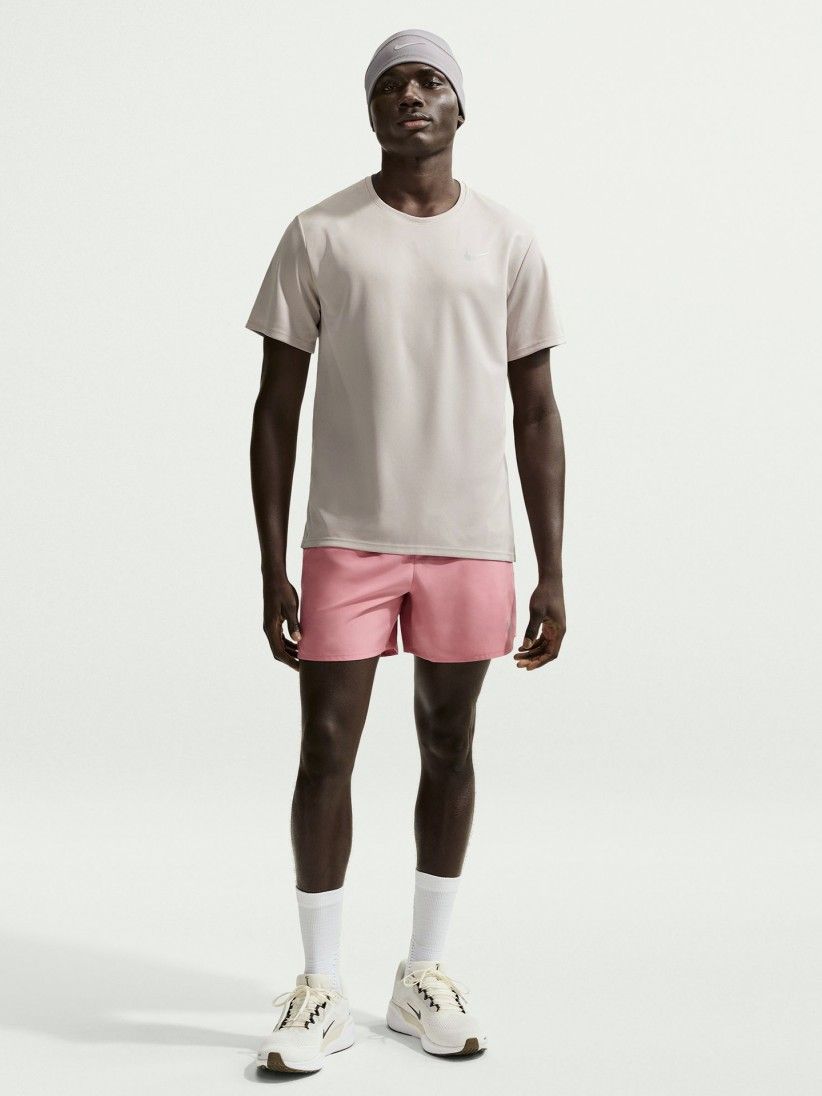 Camiseta de Running Nike Miler Dri-FIT UV Beige Para Hombre