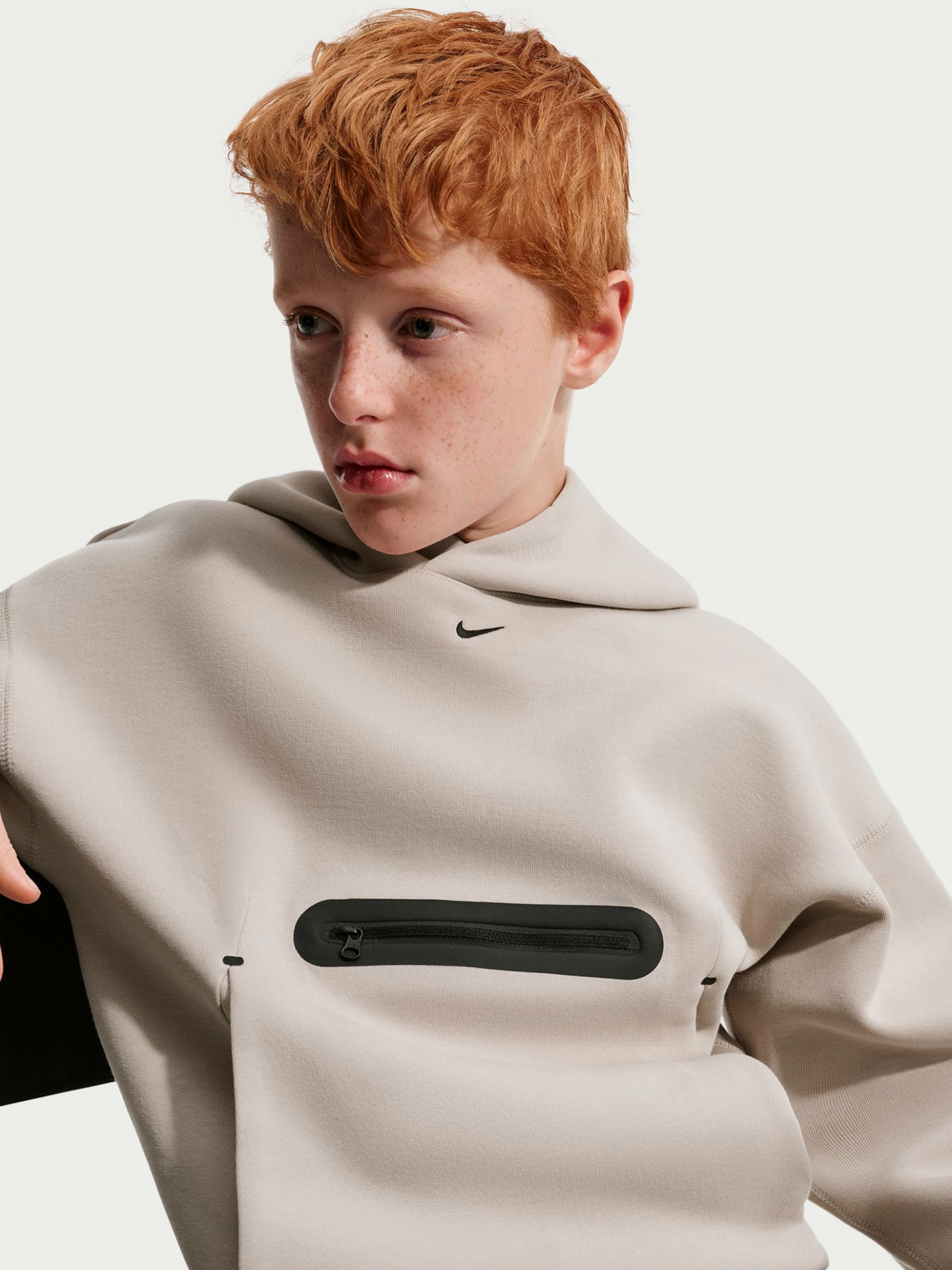 Nike Sportswear Tech Fleece Junior Beige Hoodie