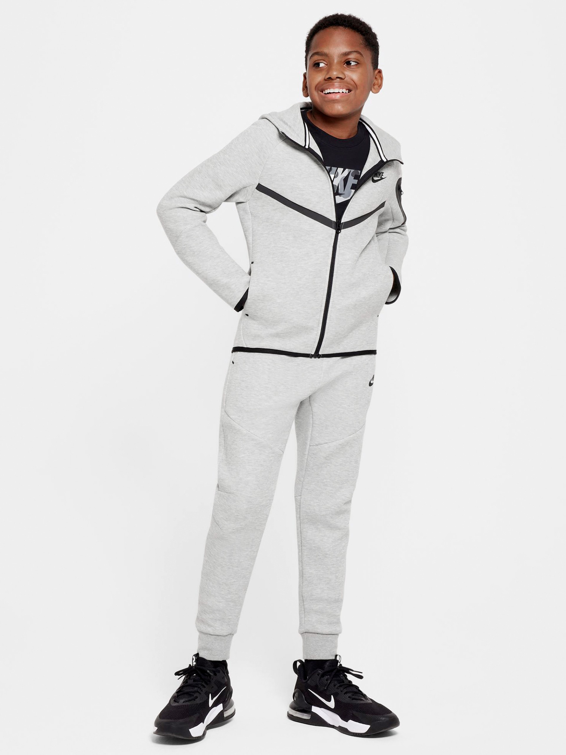 Casaco com Capuz Nike Sportswear Tech Fleece Júnior Cinzento