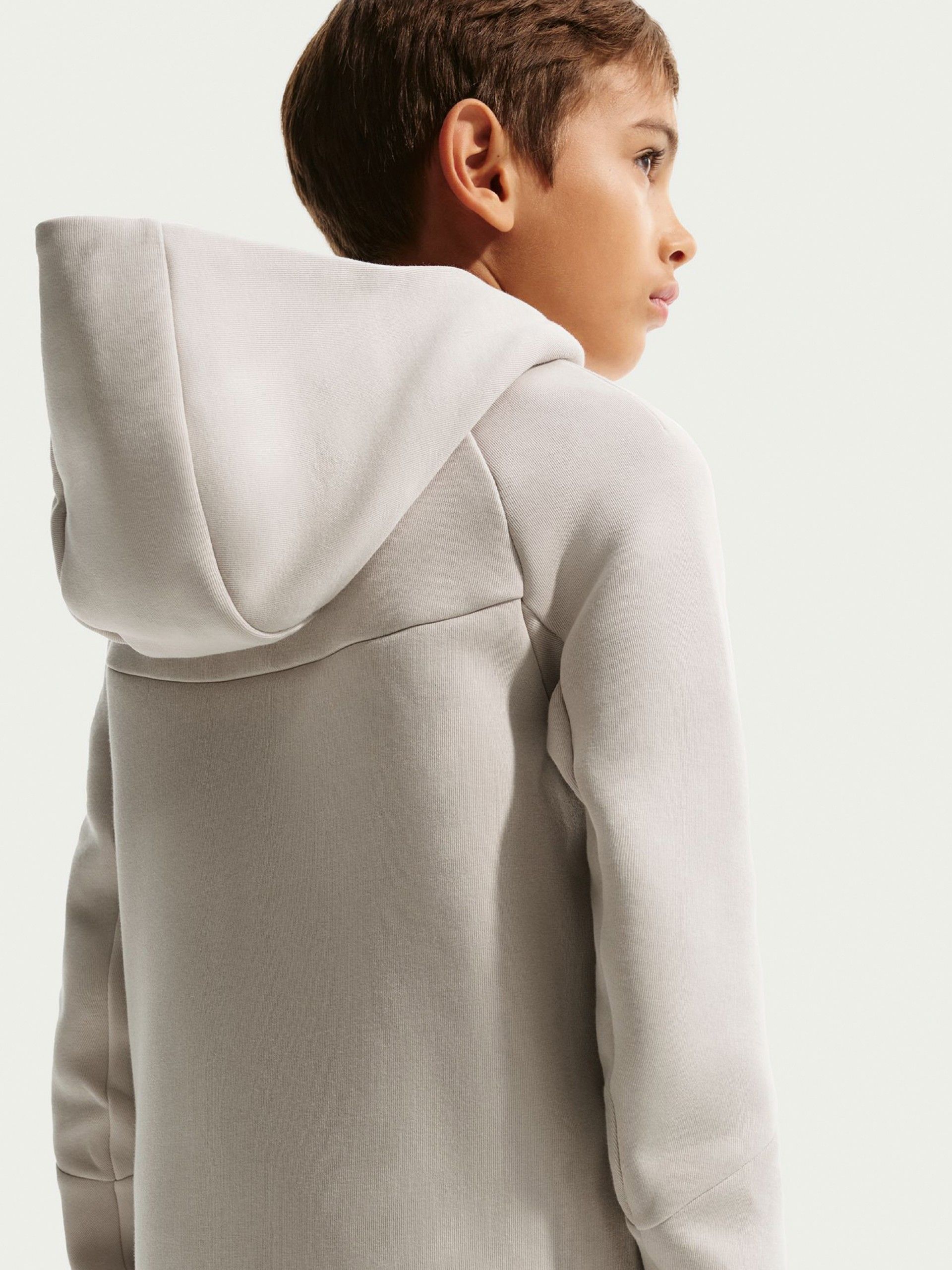 Casaco com Capuz Nike Sportswear Tech Fleece Júnior Bege