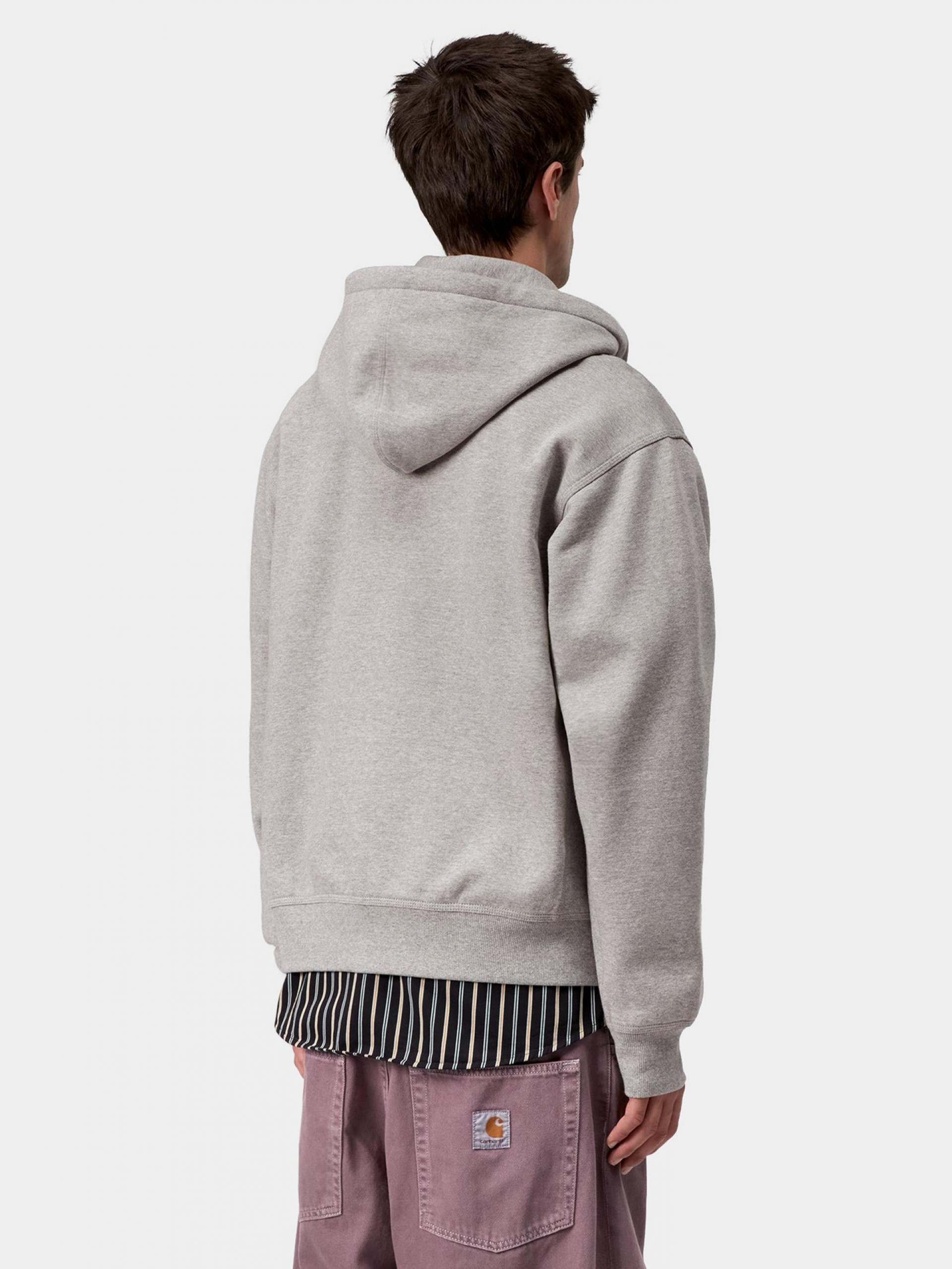 Carhartt WIP American Script Grey Hooded Jacket