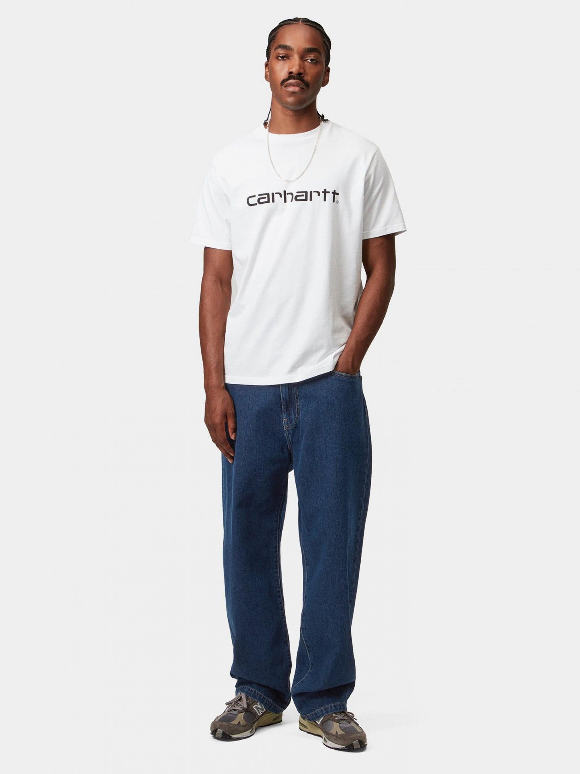 Calças de Ganga Carhartt WIP Landon Azuis