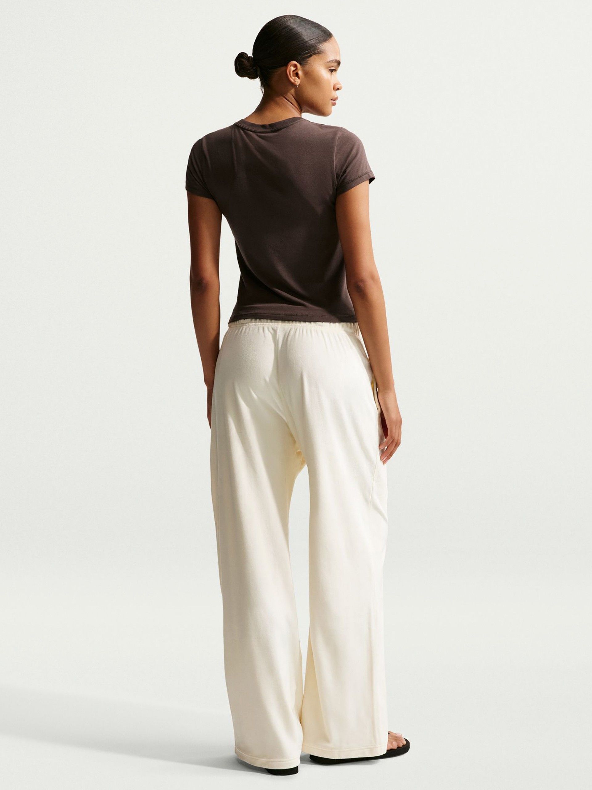 Nike Sportswear Cropped Brown T-shirt For Women