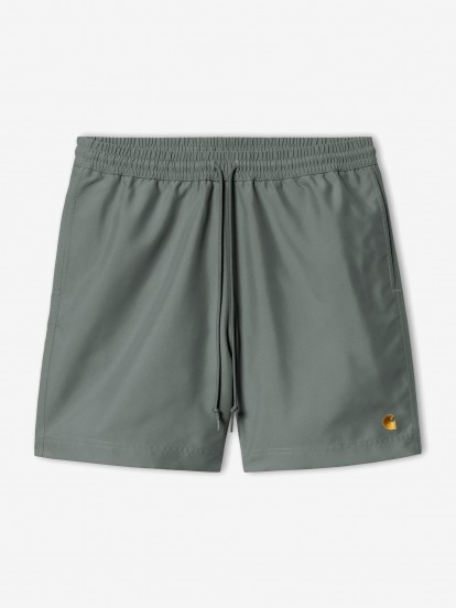 Carhartt WIP Chase Green Swimming Shorts Carhartt WIP Chase Green Swimming Shorts