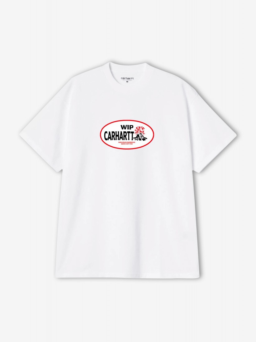 Camiseta Carhartt WIP Harlequin BBQ Blanca Camiseta Carhartt WIP Harlequin BBQ Blanca