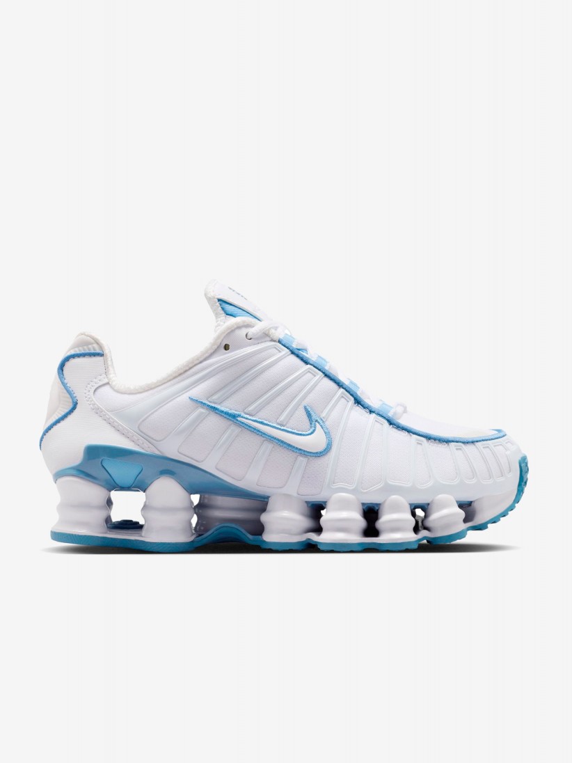 Nike Shox TL White and Blue Junior Sneakers