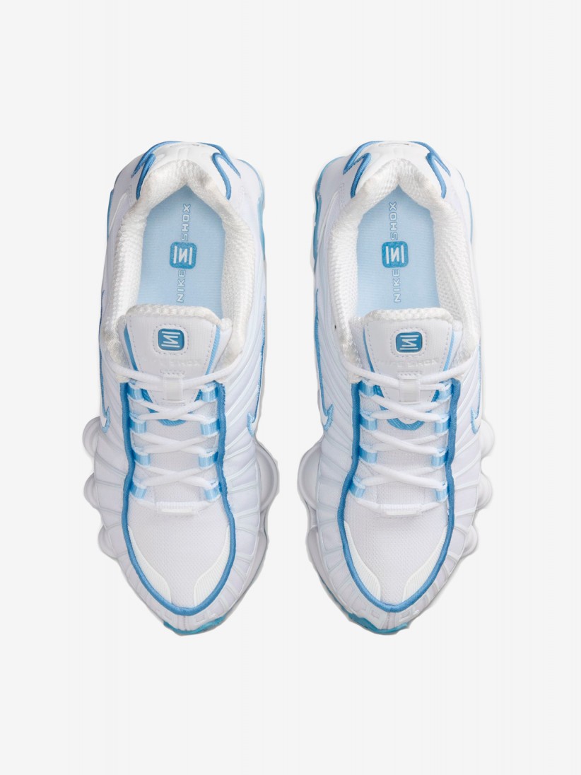 Nike Shox TL White and Blue Junior Sneakers