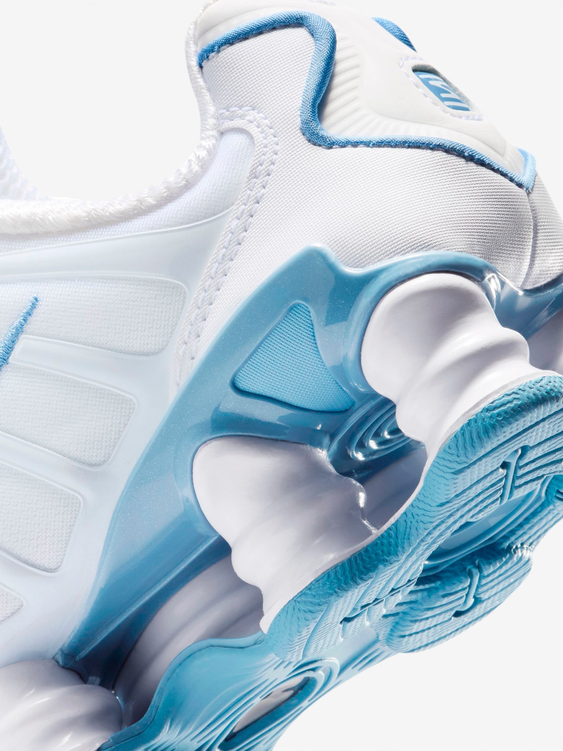 Sapatilhas Nike Shox TL Brancas e Azuis Júnior