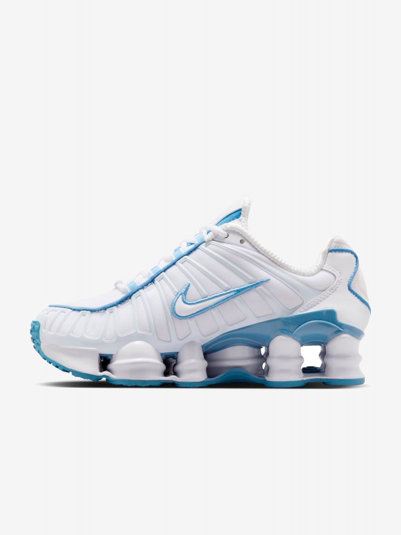 Nike Shox TL White and Blue Junior Sneakers