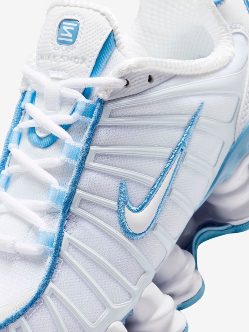 Nike Shox TL White and Blue Junior Sneakers