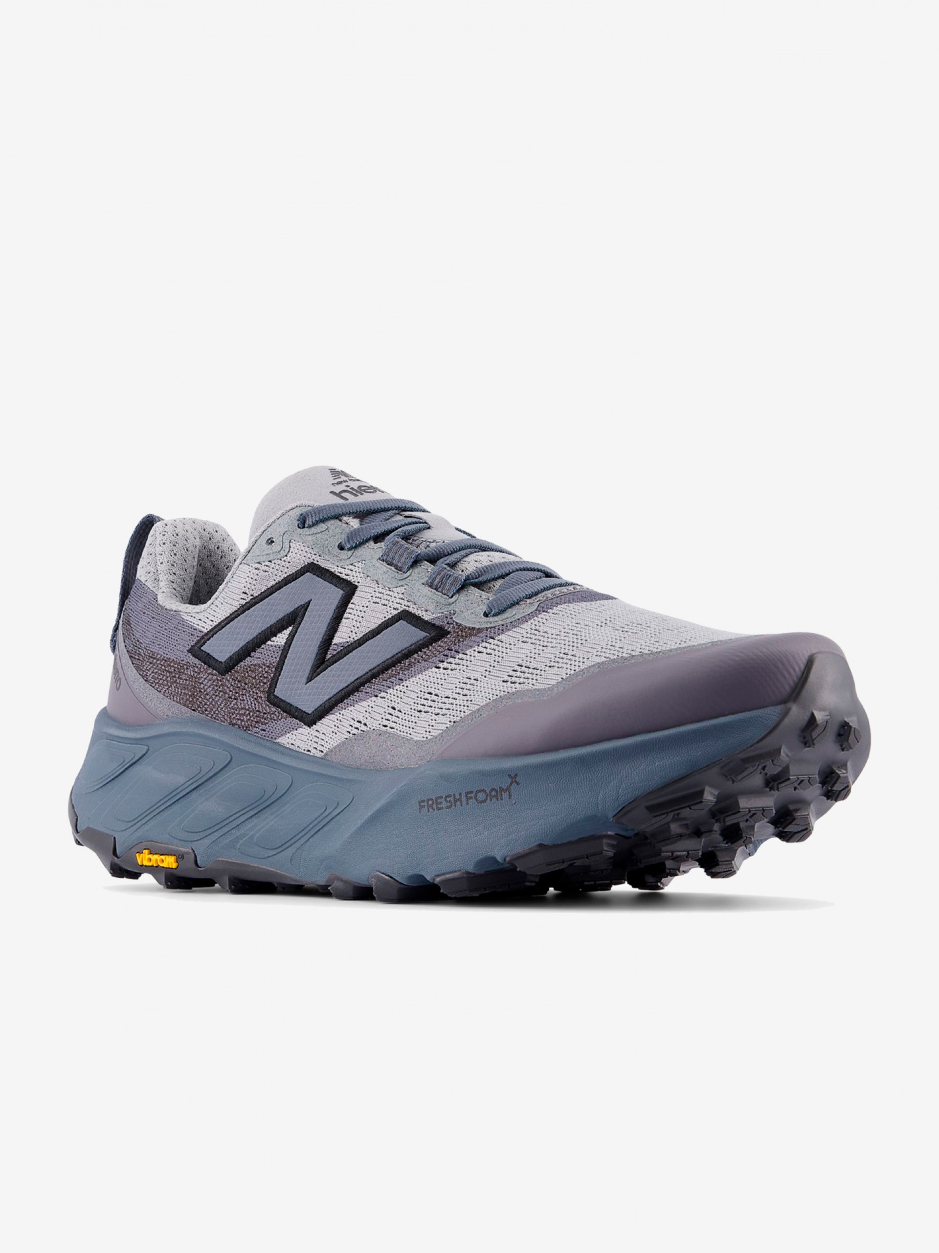 Sapatilhas de Trail New Balance Fresh Foam X Hierro v9 Cinzentas e Azuis Para Homem