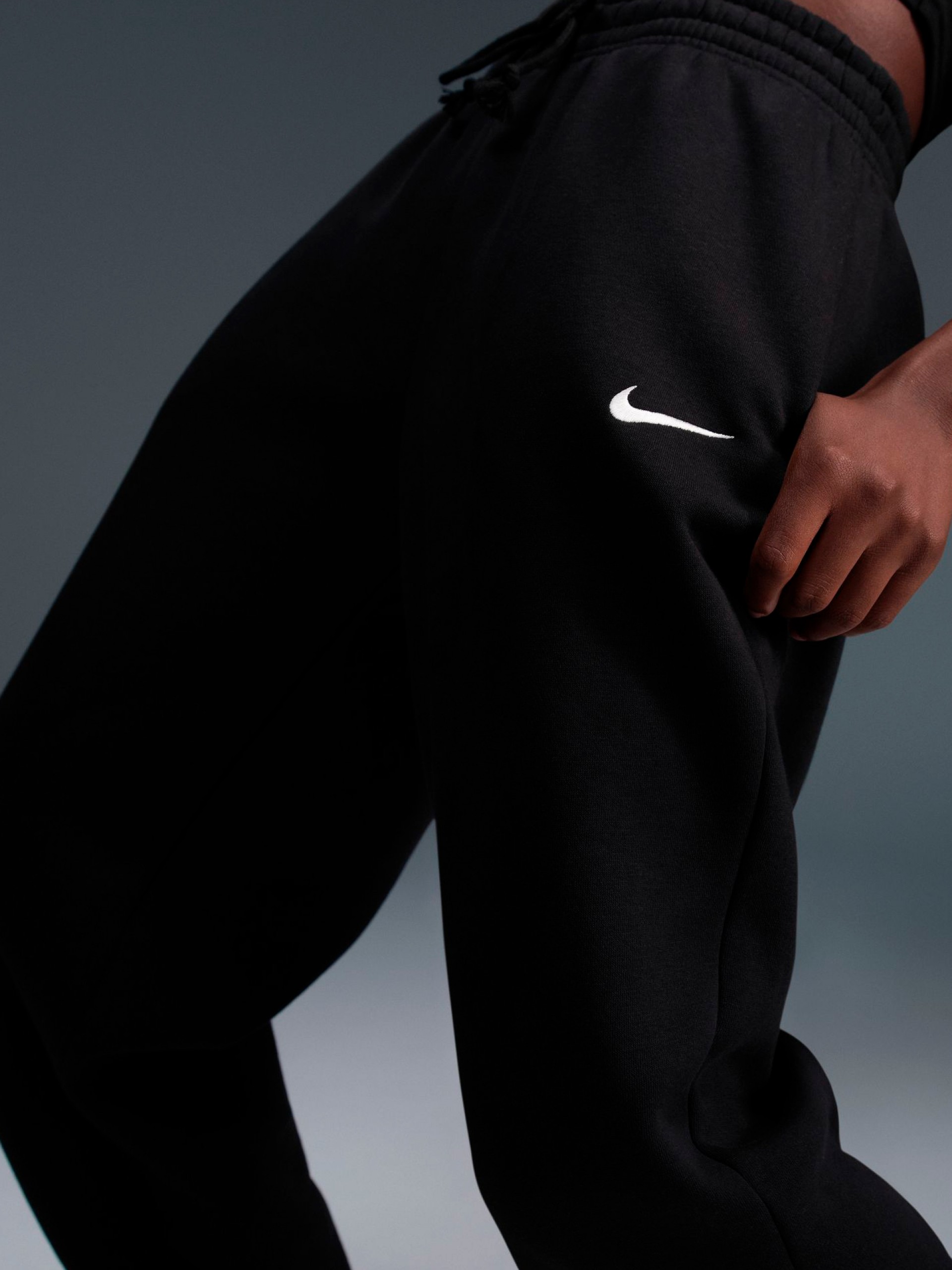 Pantalones Nike Sportswear Phoenix Fleece High Rise Negros Para Mujer
