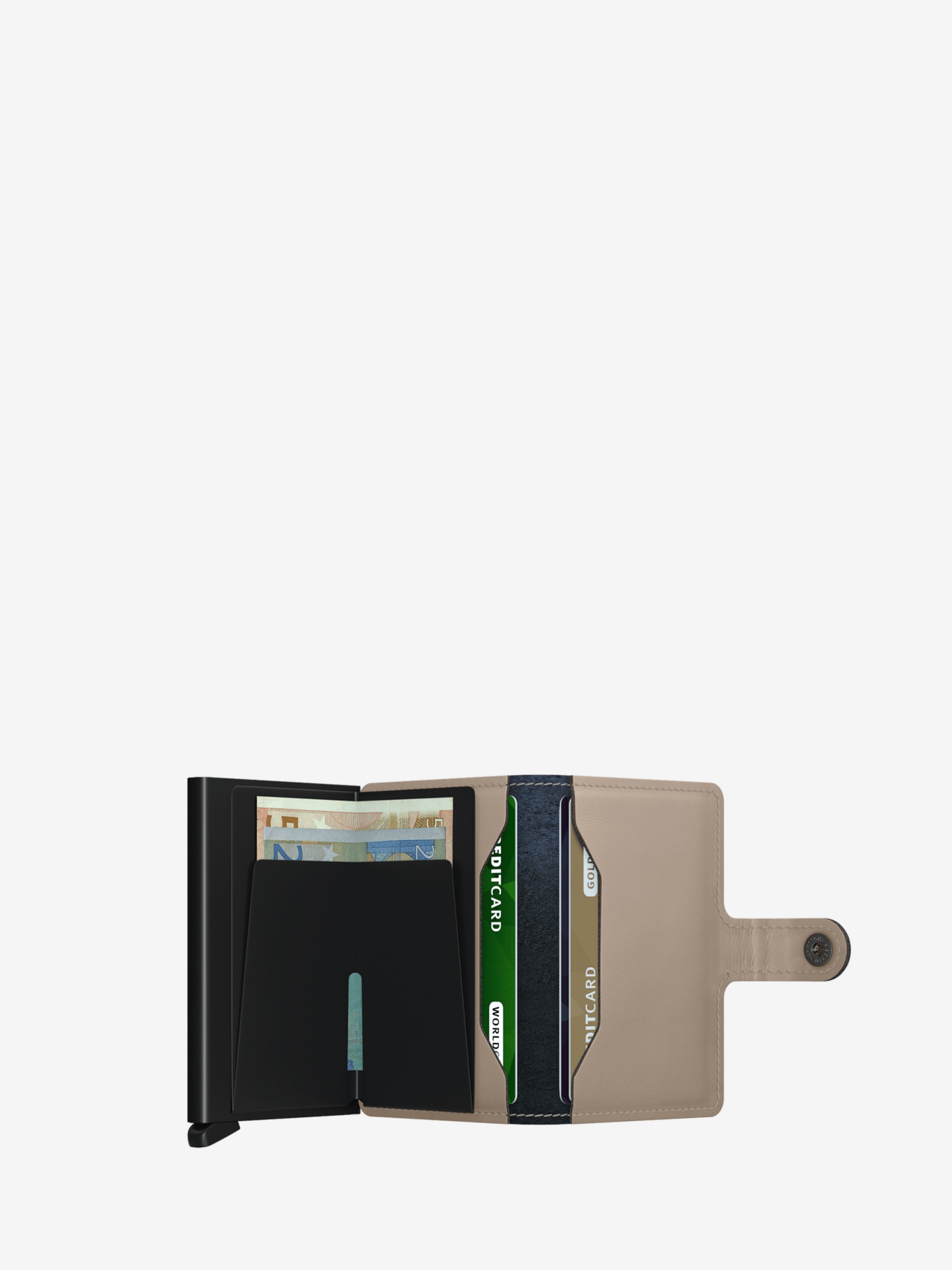 MM Secrid Beige and Black Wallet