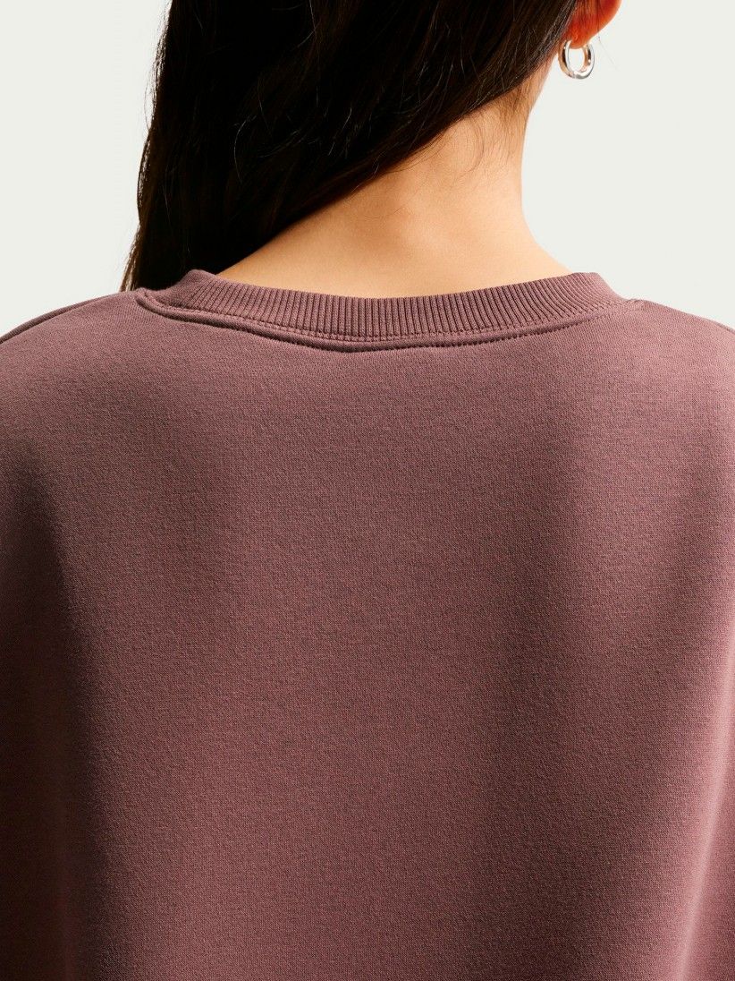 Nike Sportswear Phoenix Fleece Burgundy Sweater For Women