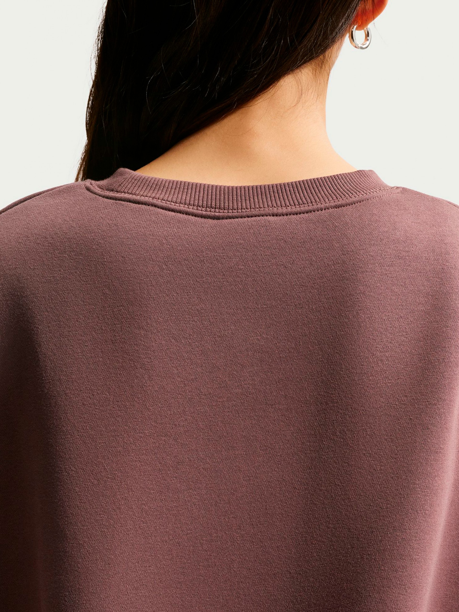 Nike Sportswear Phoenix Fleece Burgundy Sweater For Women