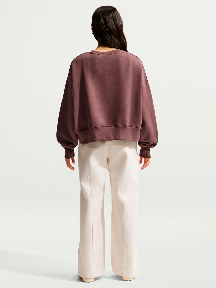 Nike Sportswear Phoenix Fleece Burgundy Sweater For Women