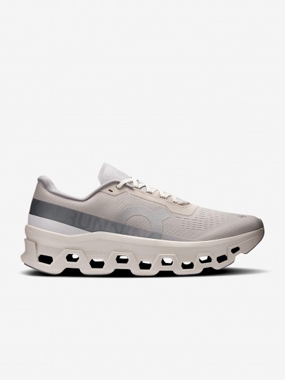 On Running Cloudmonster 1 Beige and Grey Sneakers