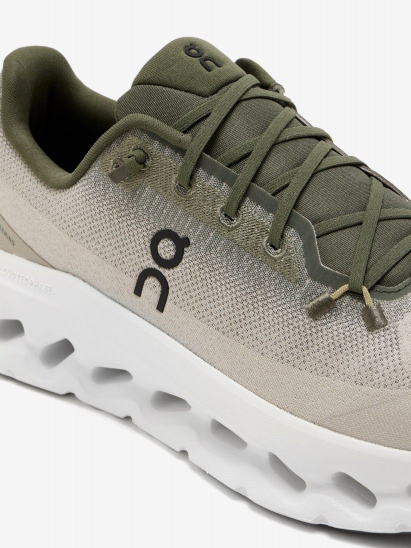 On Running Cloudtilt Green and Beige Sneakers