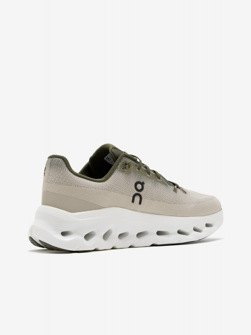 On Running Cloudtilt Green and Beige Sneakers