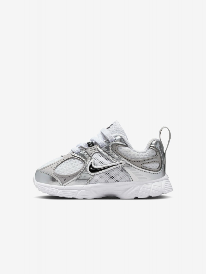 Sapatilhas Nike V5 RNR Brancas e Prateadas Para Beb�