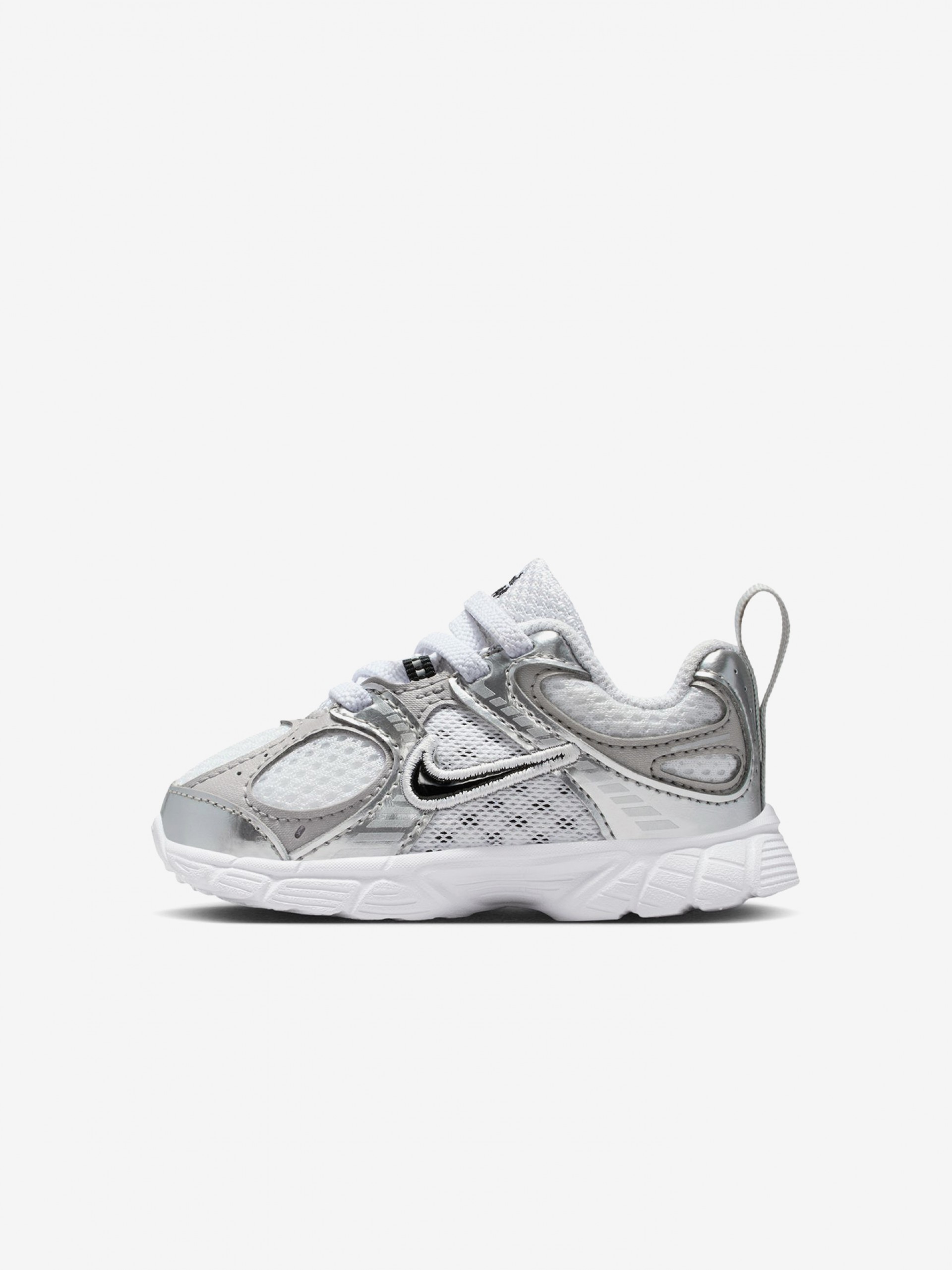 Sapatilhas Nike V5 RNR Brancas e Prateadas Para Bebé