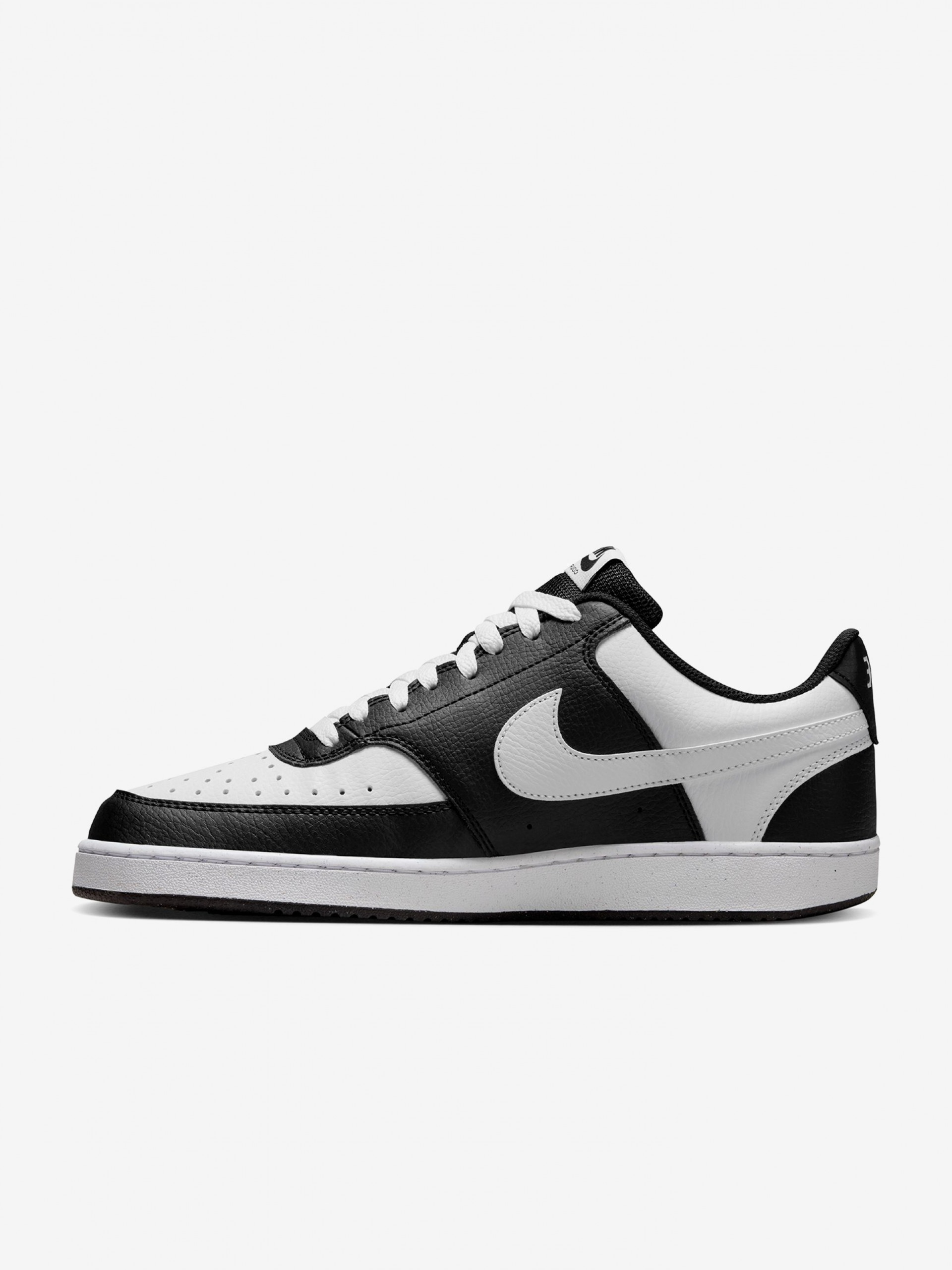 Sapatilhas Nike Court Vision Low Pretas e Brancas Para Homem