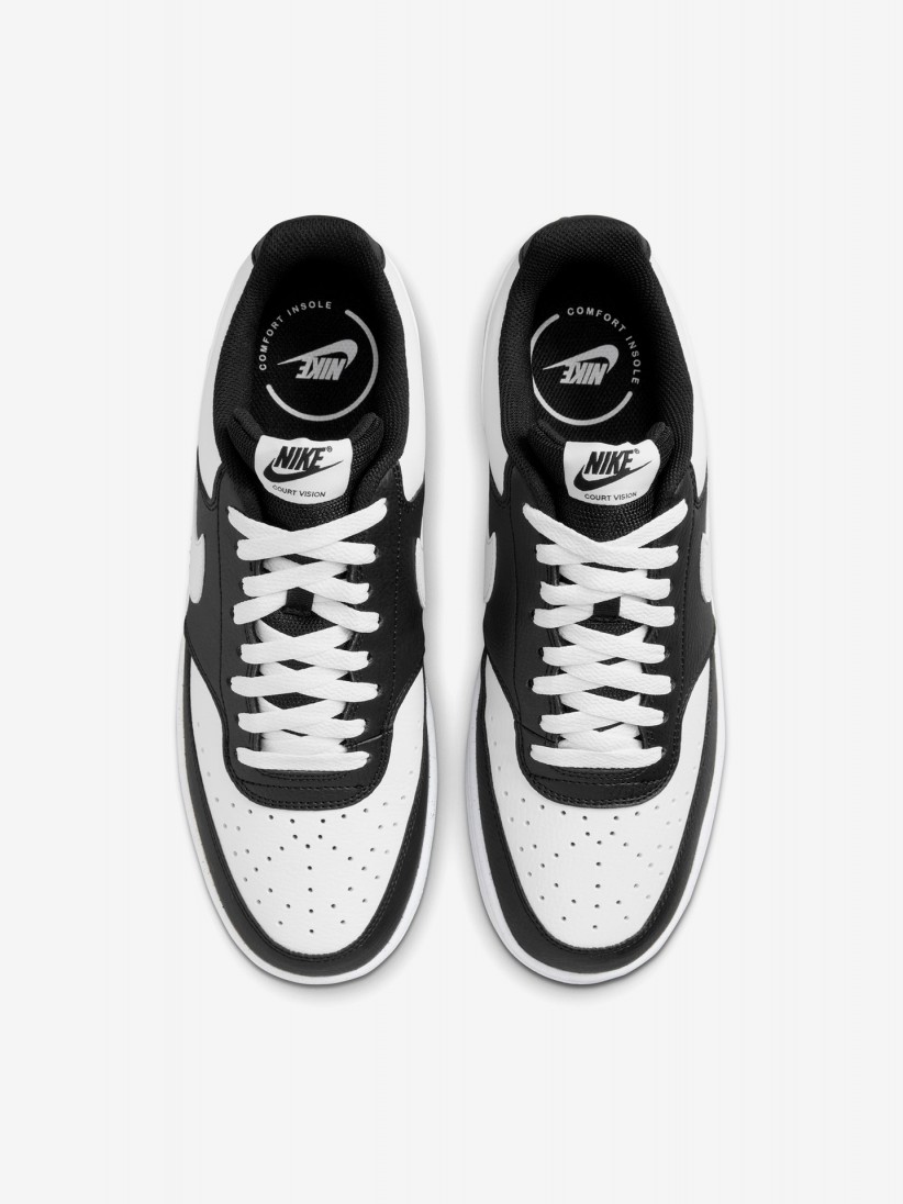 Nike Court Vision Low Black and White Sneakers For Men