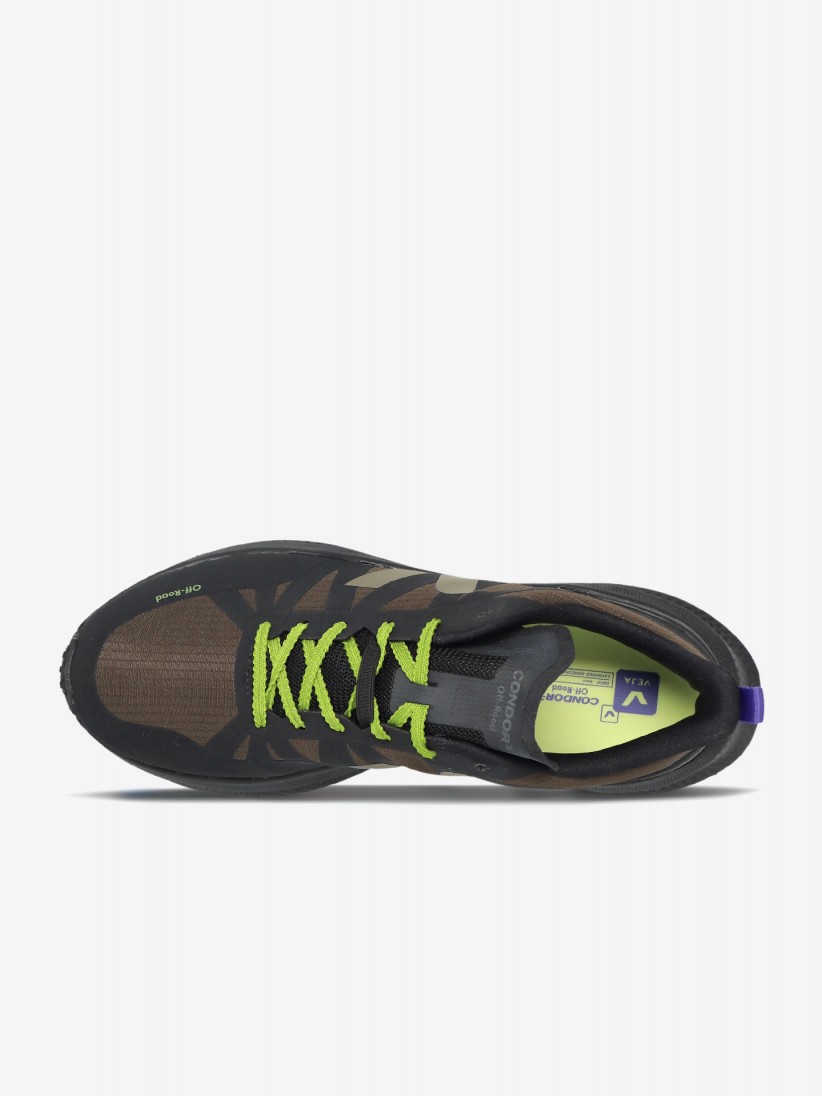 VEJA Condor 3 Off-Road Ripstop Black and Green Trail Trainers