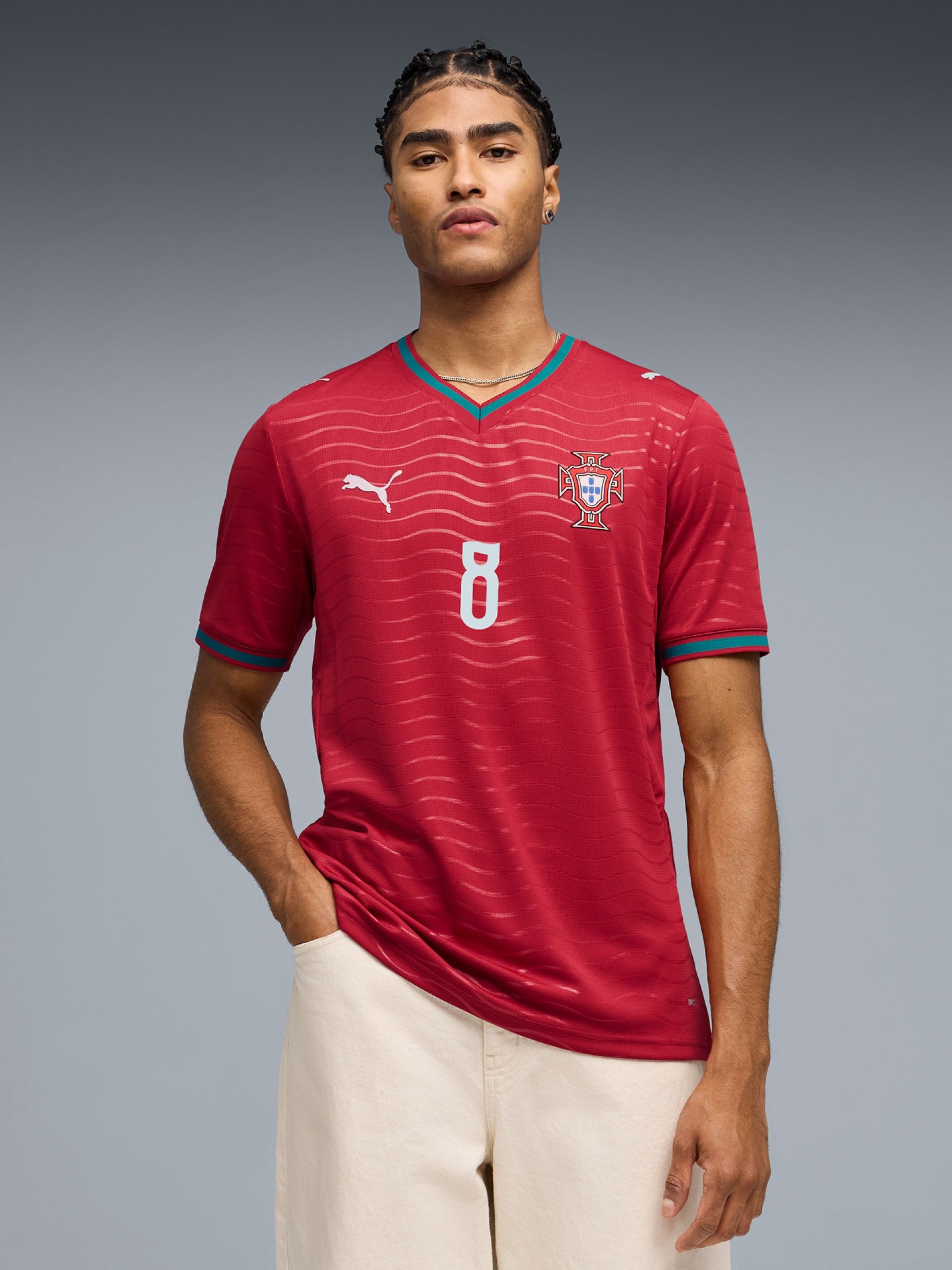 Camisola Puma Portugal Principal Versão Jogador 2026 Bruno Fernandes