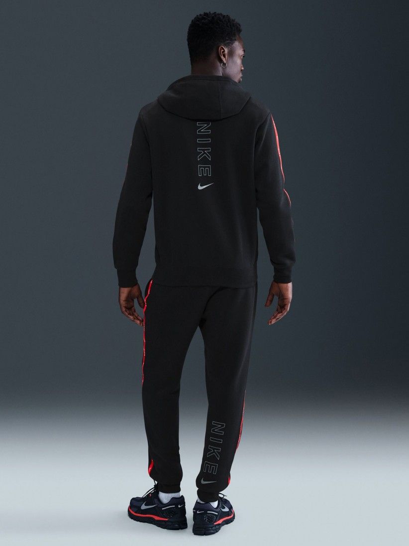 Nike Sportswear City Side Black and Red Trousers For Men