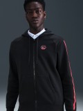 Nike Sportswear City Side Black and Red Hooded Jacket For Men