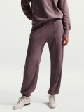 Nike Sportswear Chill Terry Mid-Rise Burgundy Trousers For Women