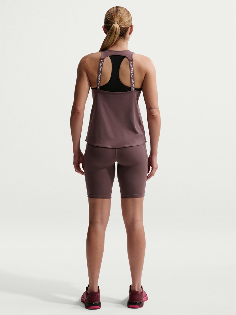 Nike Pro 365 20cm Burgundy Shorts For Women