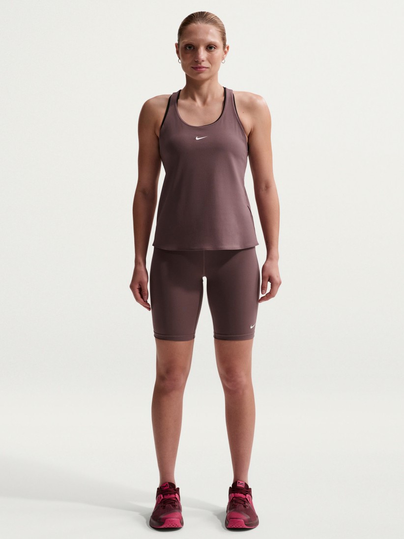 Nike Pro 365 20cm Burgundy Shorts For Women