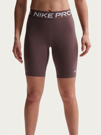 Nike Pro 365 20cm Burgundy Shorts For Women